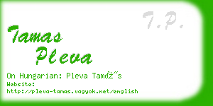 tamas pleva business card